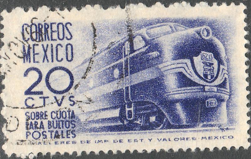 MEXICO Q8, 20c 1950 Definitive wmk 279 Used (955)