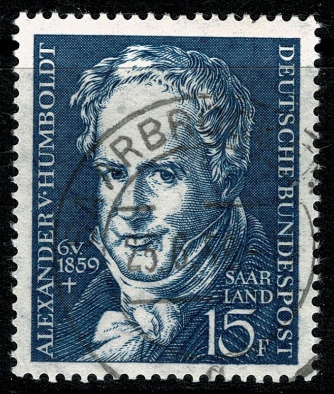 GERMANY SAAR 1959 DEATH CENTENARY of ALEXANDER von HUMBOLDT P.14 SG 445 SUPERB