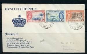 CAYMAN ISLANDS 1955  QUEEN ELIZABETH II  FIRST DAY COVER