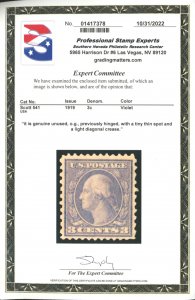 U.S. #541 MINT WITH PSE CERT