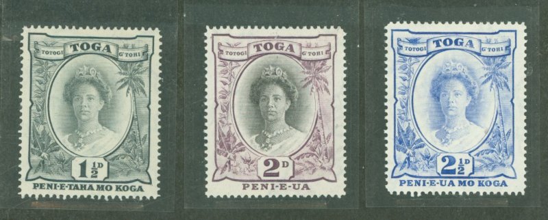 Tonga #54-55/58 Unused Single