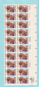 US 1801 MNH OG PLATE BLOCK OF 20 # 39080-85 AND ZIP