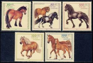 Germany - Mi. 1920-24 (Horses) - MNH - M3029