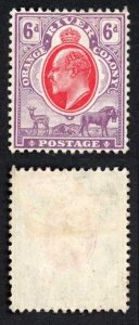 Orange Free State SG145 6d wmk CA M/M Cat 15 pounds