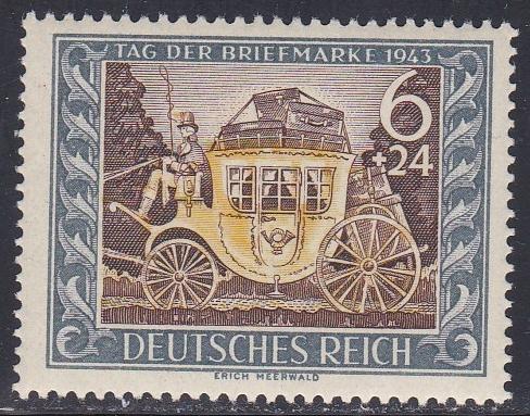 Germany # B215, Mail Coach, NH, Half Cat