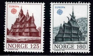 Norway Scott 727-728 MH* Europa stamp set