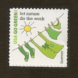 US 4524h Go Green Let Nature do the Work F single MNH 2011