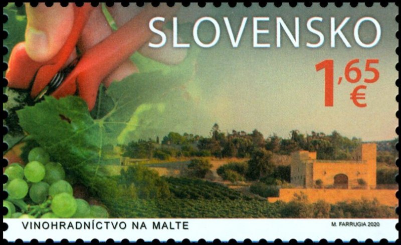 Stamps Of Slovakia 2020. A joint issue with Malta: Viticulture in Malta.