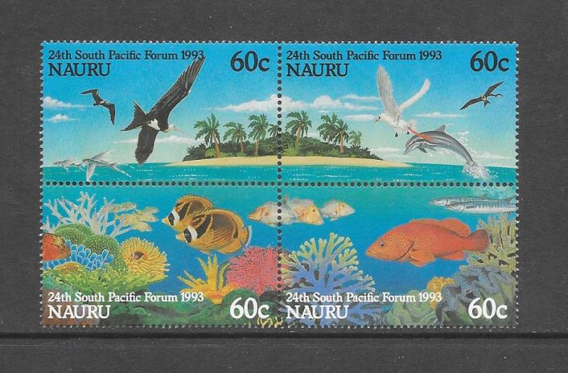 BIRDS, FISH, CORAL - NAURU #405a   MNH