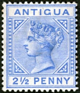 Antigua 1887 2 1/2d Ultramarine SG27b Triangle Detached V.F Very Lightly Mtd ...