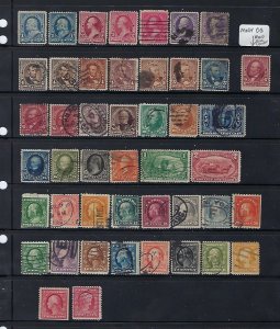 OLD UNITED STATES OLD USED STAMPS WITH DUPLICATION - SOME MINOR FAULTS