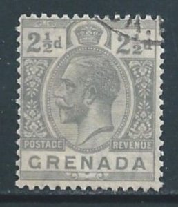 Grenada #98 Used 2 1/2p King George V - Wmk. 4 - Gray