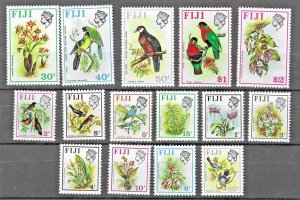 Fiji (1971) - Scott # 305 - 320,  MNH