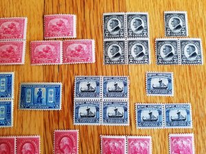 23 Sets of Commemoratives Blks/4 & Pr. & Sig. for each(NL03