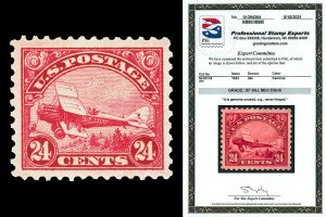 Scott C6 1923 24c Biplane Airmail Issue Mint Graded XF 90J NH with PSE CERT!