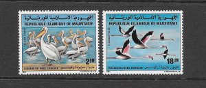 BIRDS - MAURITANIA #506-7 MNH