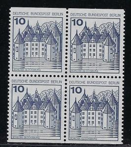 Germany Berlin Scott # 9N391, mint nh, b/4, variation from booklet, 532CD