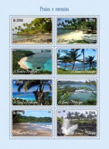 SAO TOME E PRINCIPE 2014 SHEET BEACHES AND SLOPES st14421a