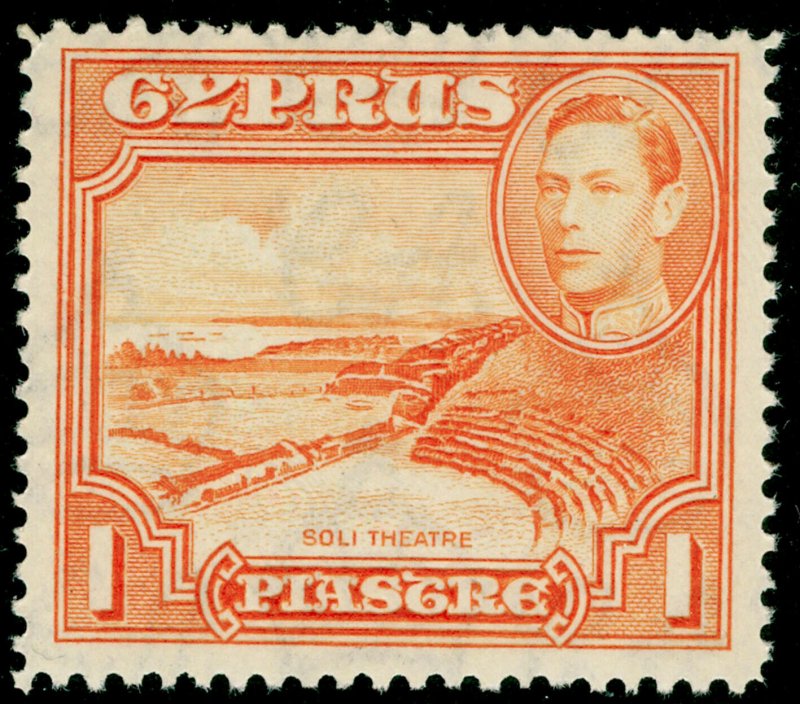 CYPRUS SG154, 1pi orange, NH MINT.