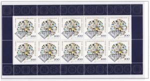 Germany #1963 Pane of 10 MNH CV$32.50