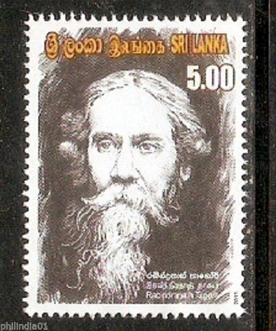 Sri Lanka 2011 Rabindranarth Tagore of India Nobel Prize Winner MNH # 2095