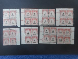 U.S. #'s J89//J 97 VFNH Plate Blocks
