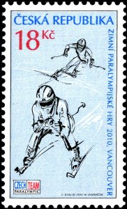 Czech Republic 2010 MNH Stamps Scott 3442 Sport Olympic Games Skiing Paralympics