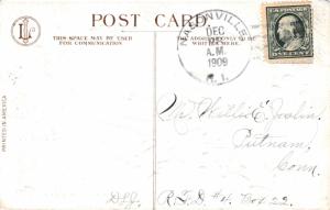 United States Rhode Island Nasonville 1909 doane 3/4  1886-1944  PC  Some edg...