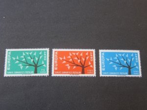 Turkey 1962 Sc 1553-55 set MNH