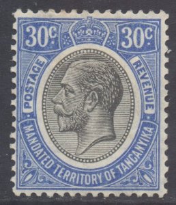 Tanganyika Scott 35 - SG98a, 1927 George V 30c MH*