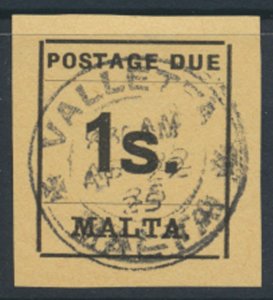 Malta SG D9  SC# J9 Postage Due typeset by Government Printing Office see sca...
