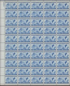 US,1010,LAFAYETTE,MNH VF, FULL SHEET,1950'S COLLECTION,MINT NH ,VF