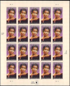 United States #3896, Complete Set, Pane of 20, 2005, Black Heritage, Never Hi...