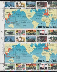 Scott 2765 MNH Sheet - 1943: Turning the Tide