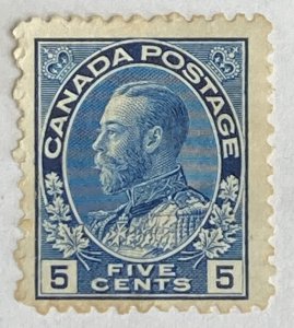 CANADA 1911-1925 #111 King George V 'Admiral' Issue - MNG