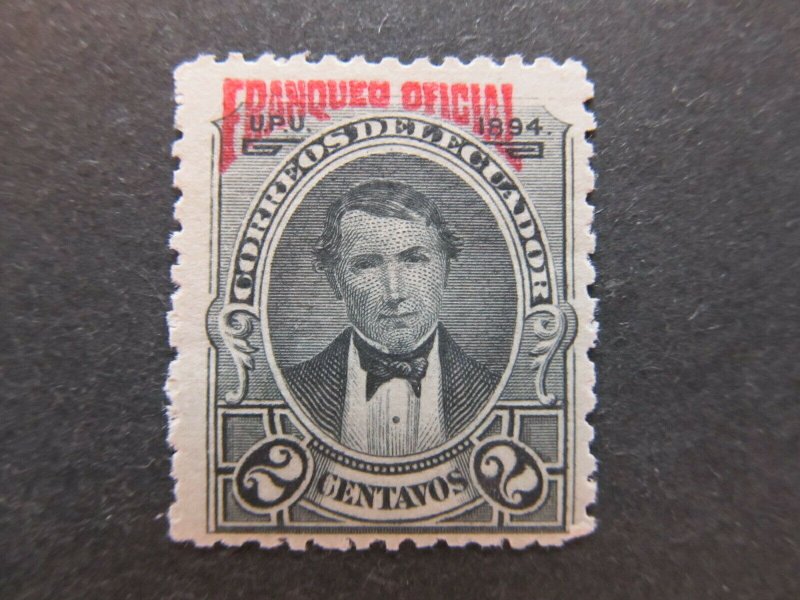 A4P45F8 Ecuador Official Stamp 1894 2c mh*