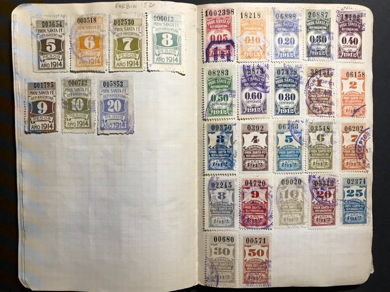 Argentina Revenue Stamps Mint/Used 1884-1912 (1100 Stamps)