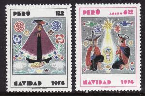 Peru #624 C417 F-VF Mint NH ** Christmas