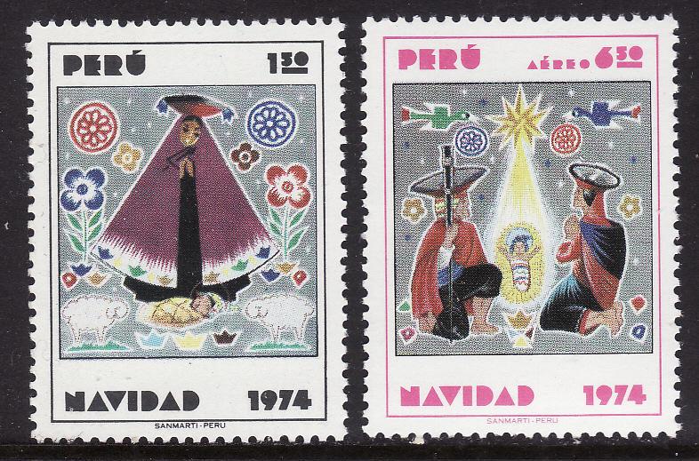 Peru #624 C417 F-VF Mint NH ** Christmas