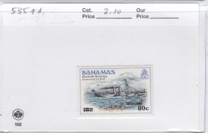 Bahamas 535 80c on 18c mnh