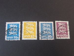 Estonia 1928 Sc 95,97,99-100 FU