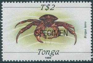 Tonga 1988 SG1015 2p Crab specimen MNH