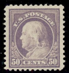 US #517 50¢ red violet, og, XLH, VF/XF, Scott $47.50