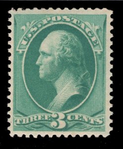 MOMEN: US STAMPS #207 MINT OG VVLH VF+ LOT #83099*