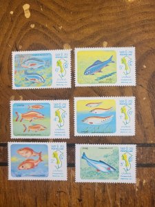 Stamps Laos Scott #481-6 nh