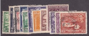 British Guiana 230 - 241 Set VF used neat cancels scv $ 84 ! see pic !