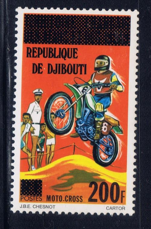 Djibouti 454 NH 1977 Motorcycle Surcharge 