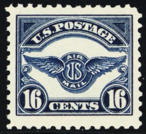 C5, Mint VF/XF NH 16¢ Airmail With JUMBO Margins * Stuart Katz