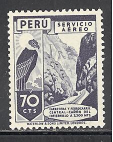 Peru C55 mint hinged SCV $ 0.65
