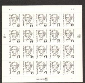 US #2941 Mint Sheet Justin S. Morrill 